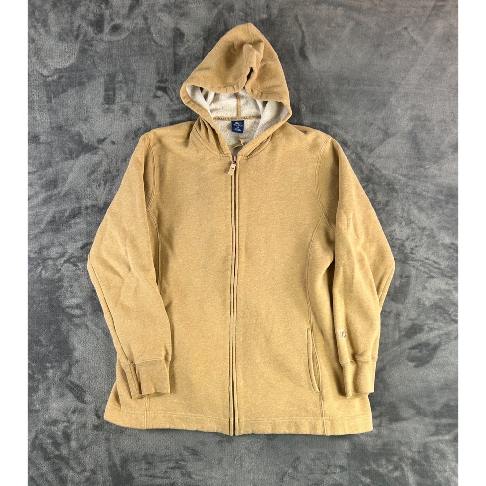 Vintage 90s High Sierra Unisex Hoodie Size XL Beige Inner Sherpa Full Zip